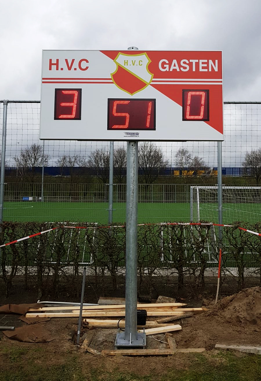 scorebord voetbal scoretec hvc amersfoort