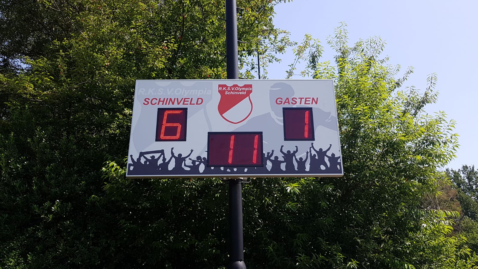 scorebord voetbal scoretec olympia schinveld