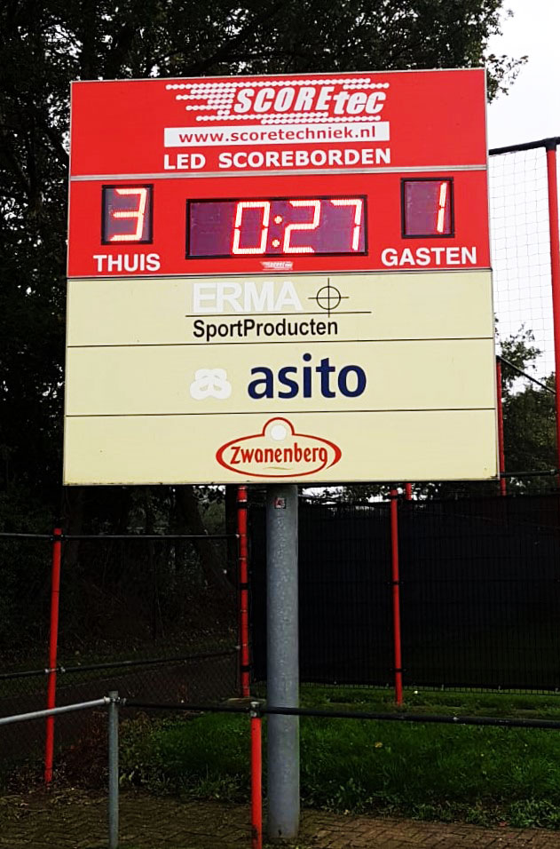 scorebord voetbal scoretec fc twente