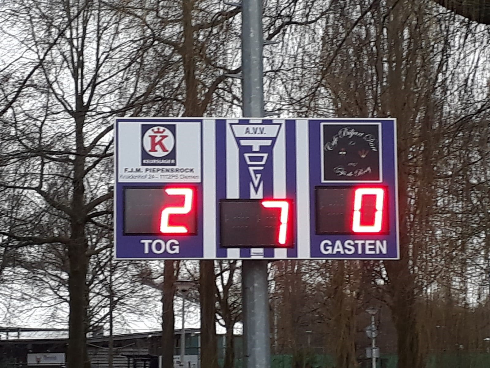 scorebord voetbal scoretec avv tog