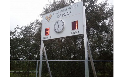 voetbalscorebord scorebord vv Oerterp scoretec