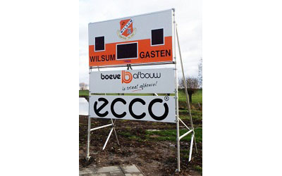 voetbalscorebord scorebord Wilsum scoretec