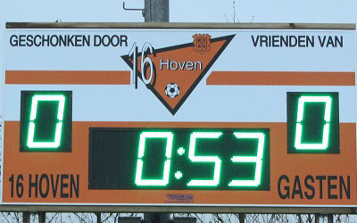 voetbalscorebord scorebord 16Hoven scoretec