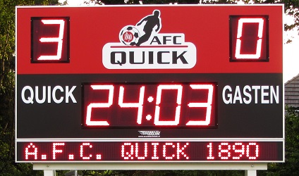 voetbalscorebord scorebord AFC Quick Amersfoort scoretec