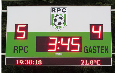 voetbalscorebord scorebord RPC Eindhoven scoretec