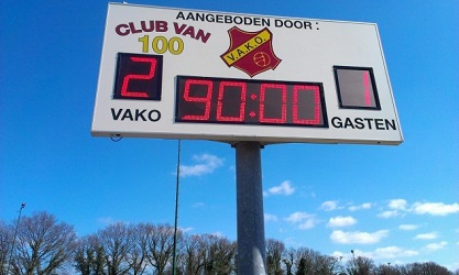 voetbalscorebord scorebord VAKO Vries scoretec