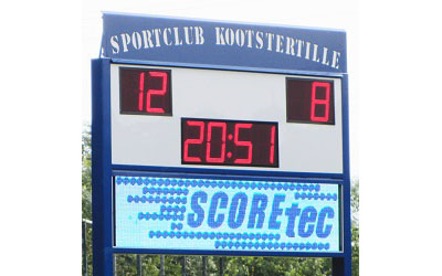 voetbalscorebord scorebord Kootstertille scoretec