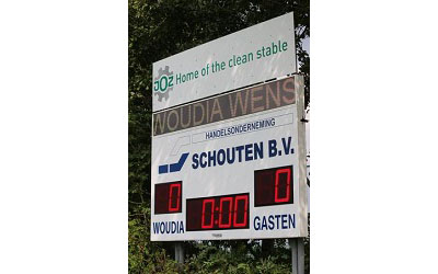 voetbalscorebord scorebord Woudia scoretec