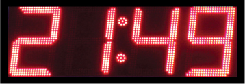 rood led display scorebord klok scoretec