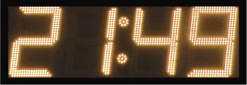 geel led display scorebord klok gps scoretec