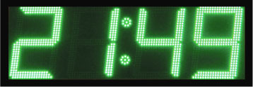 groen led display scorebord klok scoretec