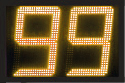 geel display led scorebord scoretec