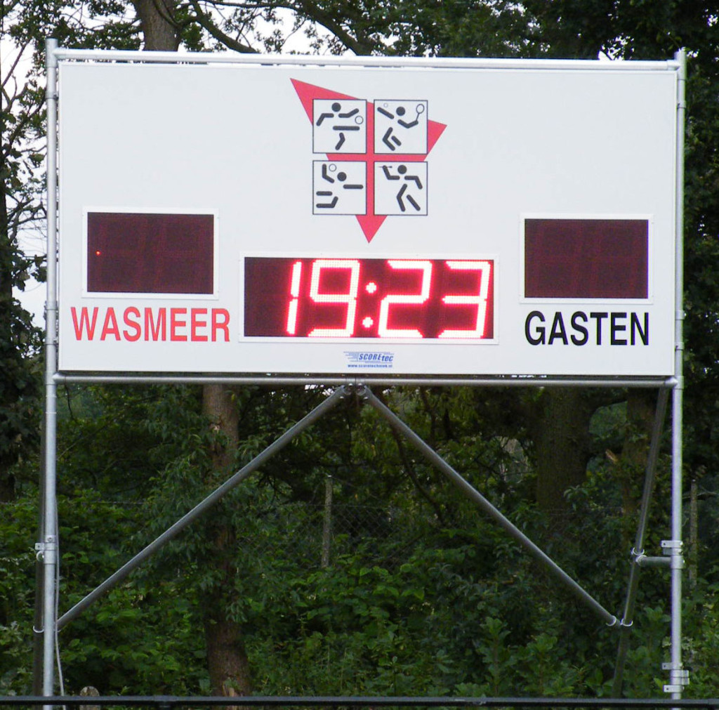 voetbal scorebord wasmeer scoretec